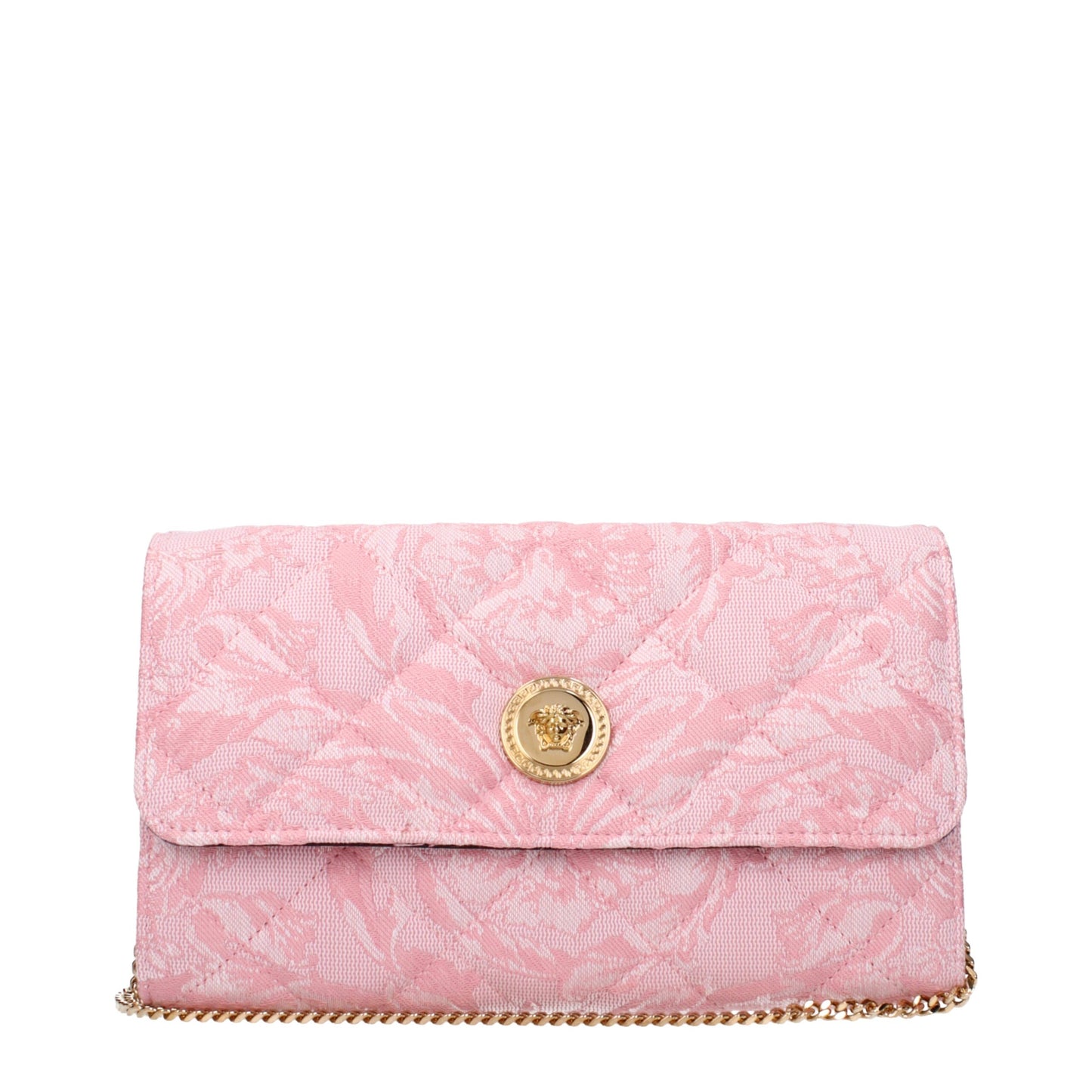 Versace Pink Fabric Clutch Bag Womens Clutch Bag