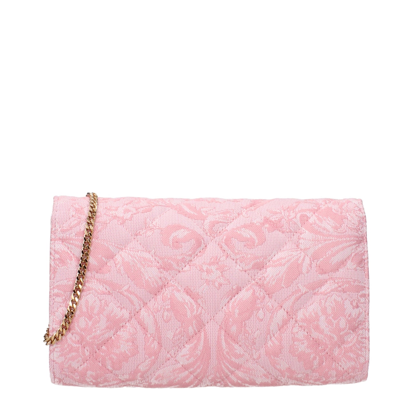 Versace Pink Fabric Clutch Bag Womens Clutch Bag