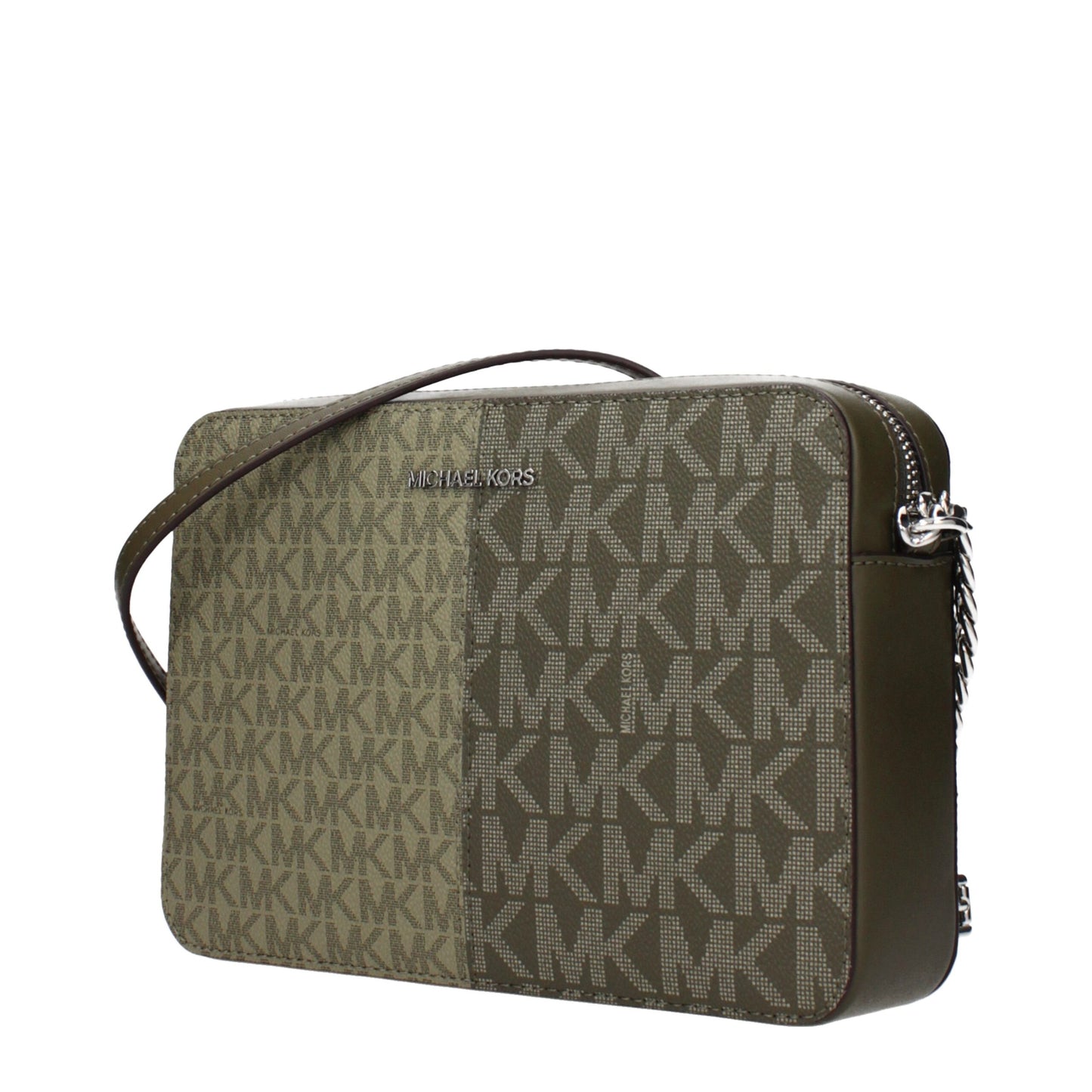 Michael Kors Green Fabric Crossbody Bag Womens Crossbody Bag
