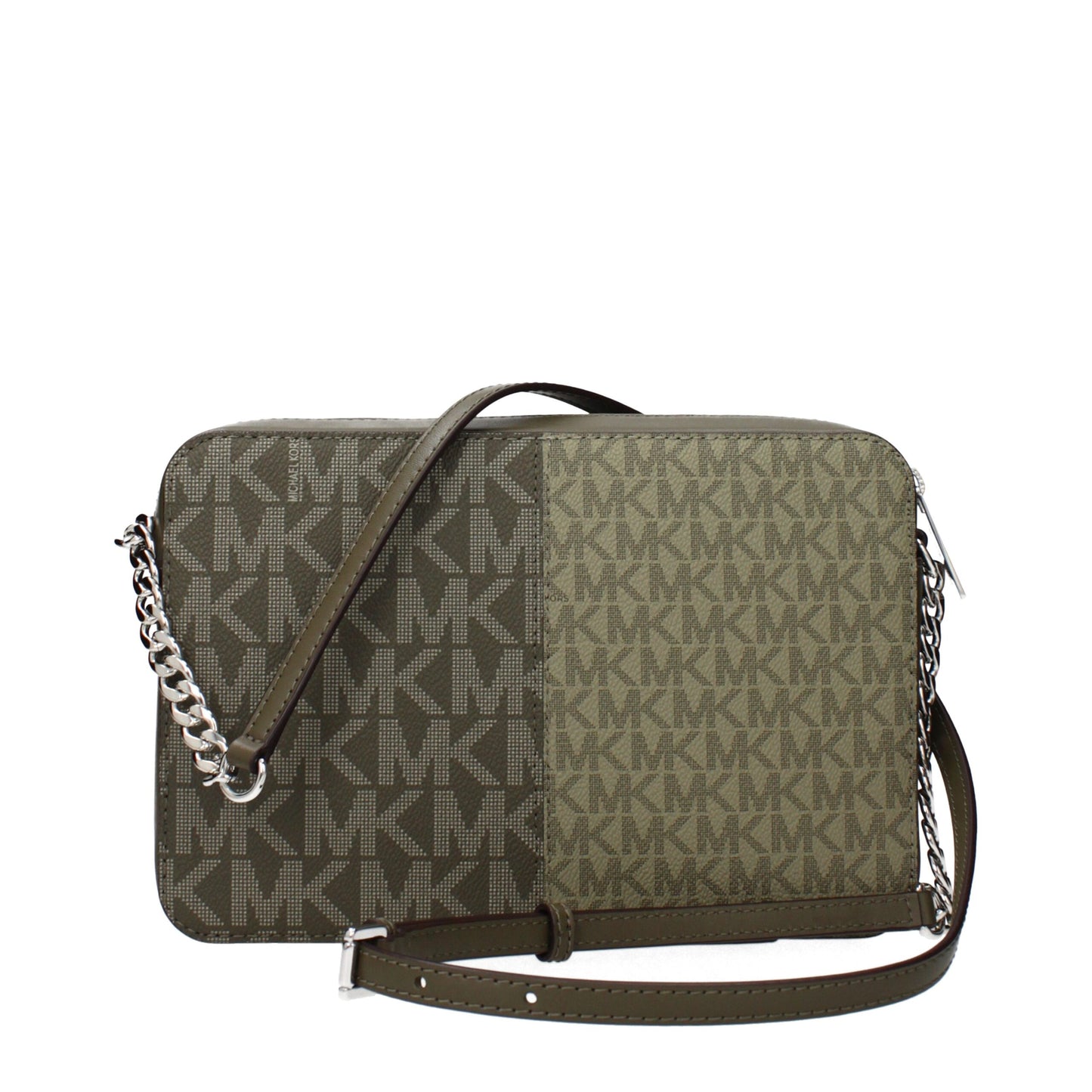 Michael Kors Green Fabric Crossbody Bag Womens Crossbody Bag