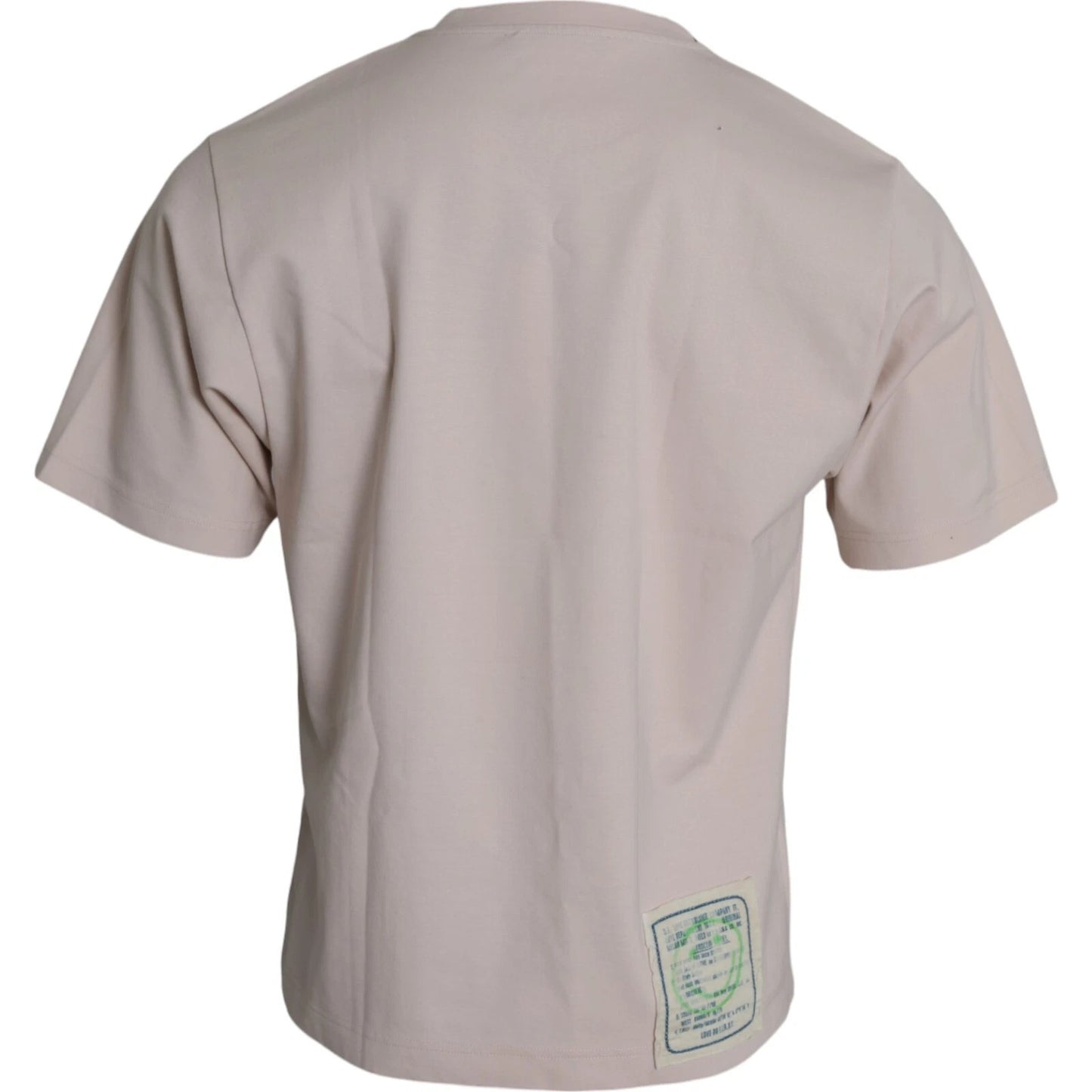 Dolce & Gabbana Beige Cosmic Love Cotton Crew Neck T-shirt Mens T-Shirt