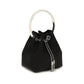 Jimmy Choo Black Silk Backet Bag