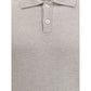 Brunello Cucinelli Beige Cashmere Polo Shirt