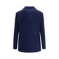 Brunello Cucinelli Blue Wool Coat