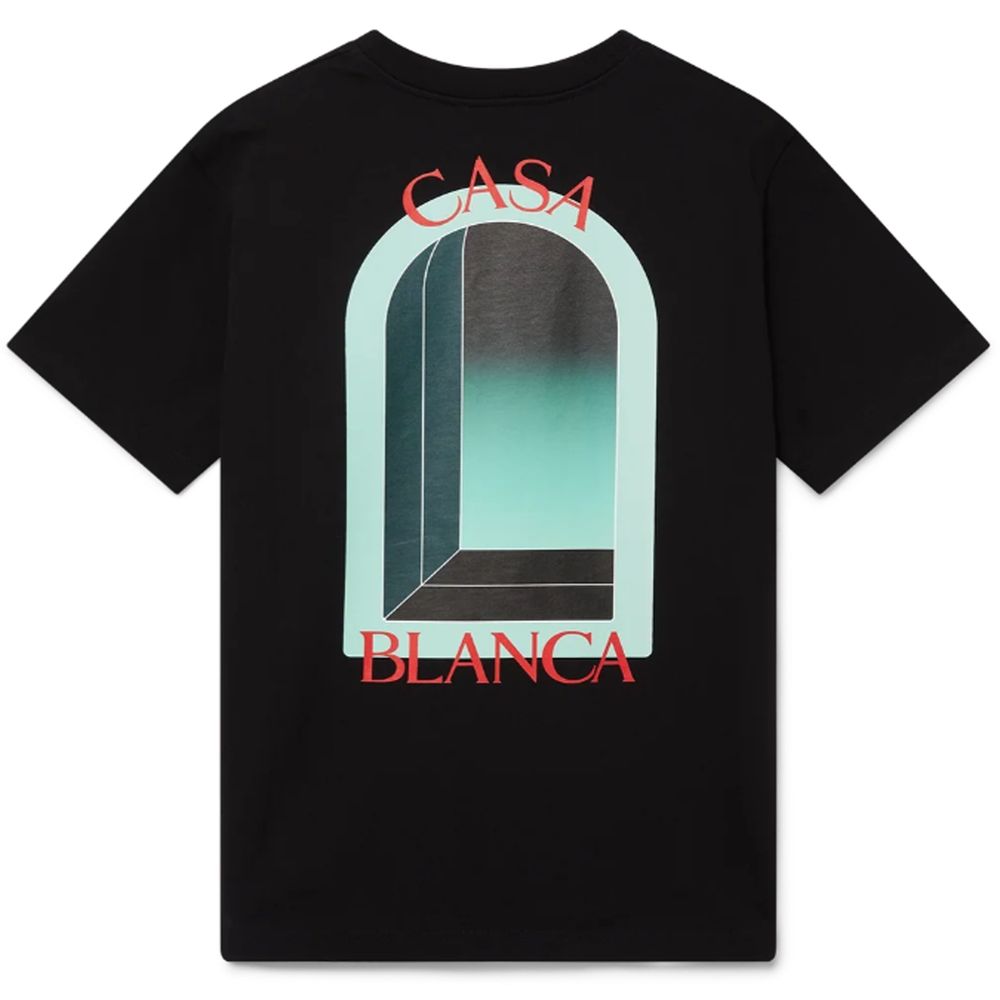 Casablanca Black Cotton T-Shirt Mens T-Shirt