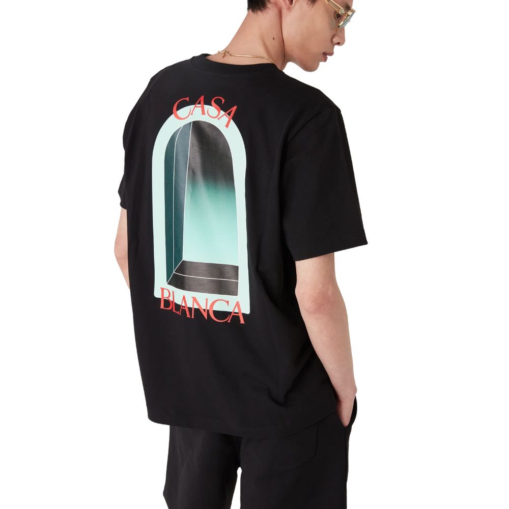 Casablanca Black Cotton T-Shirt Mens T-Shirt