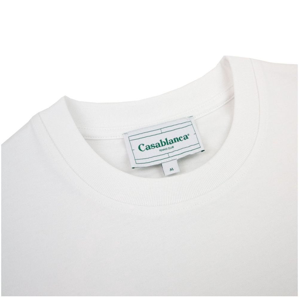 Casablanca White Cotton T-Shirt Mens T-Shirt