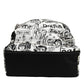 Dolce & Gabbana Black White Graffiti Print School Backpack Men Borse Bag Mens Backpack