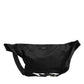 Dolce & Gabbana Black Logo Tape Print Waist Fanny Pack Men's Borse Bag