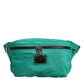 Dolce & Gabbana Green Logo Plaque Nylon Waist Fanny Pack Men's Borse Bag