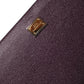 Dolce & Gabbana Dark Brown Leather Logo Plaque Cover Sleeve Tablet Case Mens Clutch Bag
