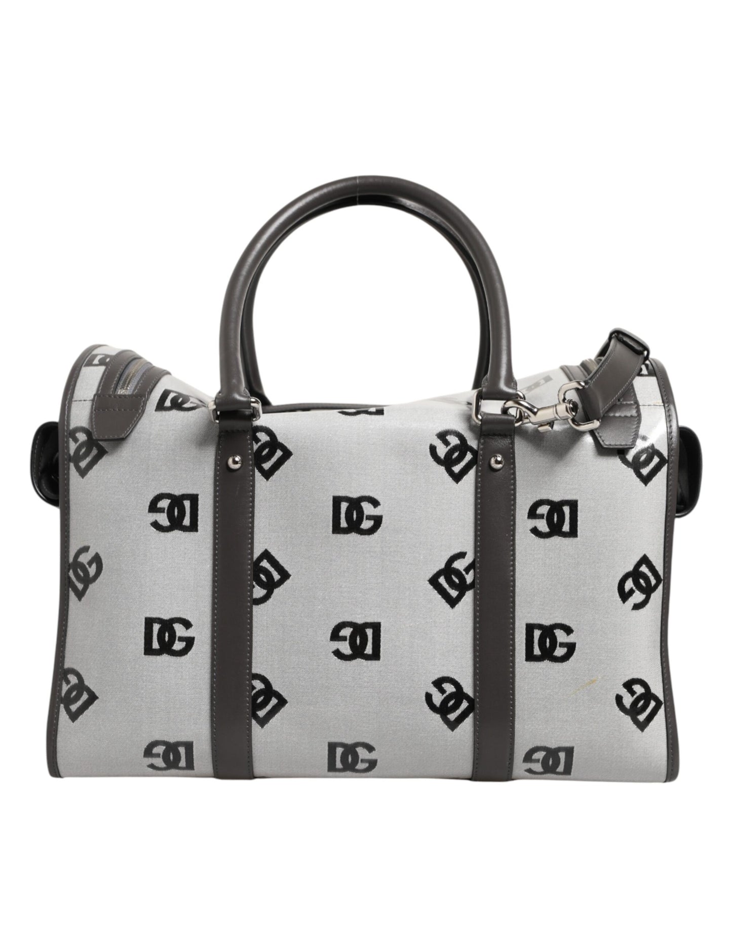 Dolce & Gabbana White DG Logo Pet Carrier Logo Plaque Top Handle Bag Womens Shoulder Bag