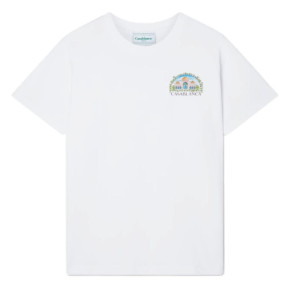 Casablanca White Cotton T-Shirt Mens T-Shirt