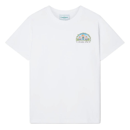 Casablanca White Cotton T-Shirt Mens T-Shirt