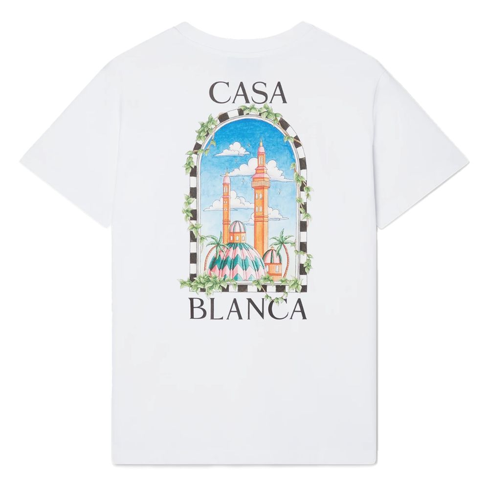 Casablanca White Cotton T-Shirt Mens T-Shirt