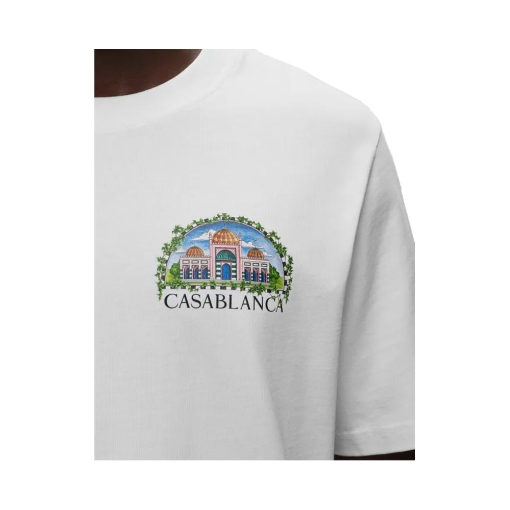 Casablanca White Cotton T-Shirt Mens T-Shirt