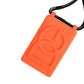 Dolce & Gabbana Holder Neon Orange Rubber DG Embossed Adjustable Badge