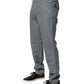 Master Coat Gray Cotton Regular Fit Men Denim Trouser Jeans