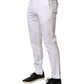 AT.P.CO White Cotton Skinny Fit Mid Waist Denim Trouser Jeans