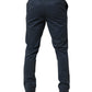 Master Coat Blue Skinny Fit Mid Waist Men Chino Trouser Pants