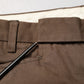 Exte Brown Straight Cut Mid Waist Chino Men Trouser Pants