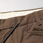 Exte Brown Straight Cut Mid Waist Chino Men Trouser Pants