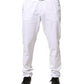 AGLINI White Skinny Fit Mid Waist Men Denim Trouser Jeans