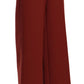 Jucca Red High Waist Cropped Flared Dress Formal Trouser Pants