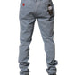 PT01 Blue Men Chino Mid Waist Tapered Fit Trouser Pants