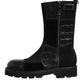 Dolce & Gabbana Black Patchwork Leather Mid Calf Boot  Shoes