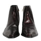Dolce & Gabbana Bordeaux Chelsea Men Short Ankle Boots Shoes