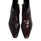 Dolce & Gabbana Bordeaux Chelsea Men Short Ankle Boots Shoes