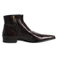 Dolce & Gabbana Bordeaux Chelsea Men Short Ankle Boots Shoes