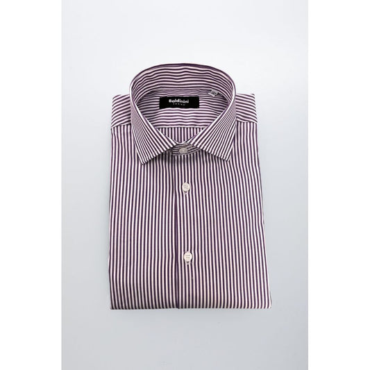 Baldinini Trend Purple Cotton Shirt