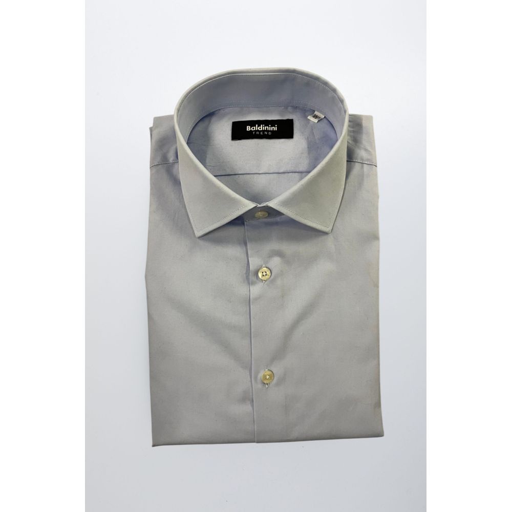 Baldinini Trend Light Blue Cotton Shirt