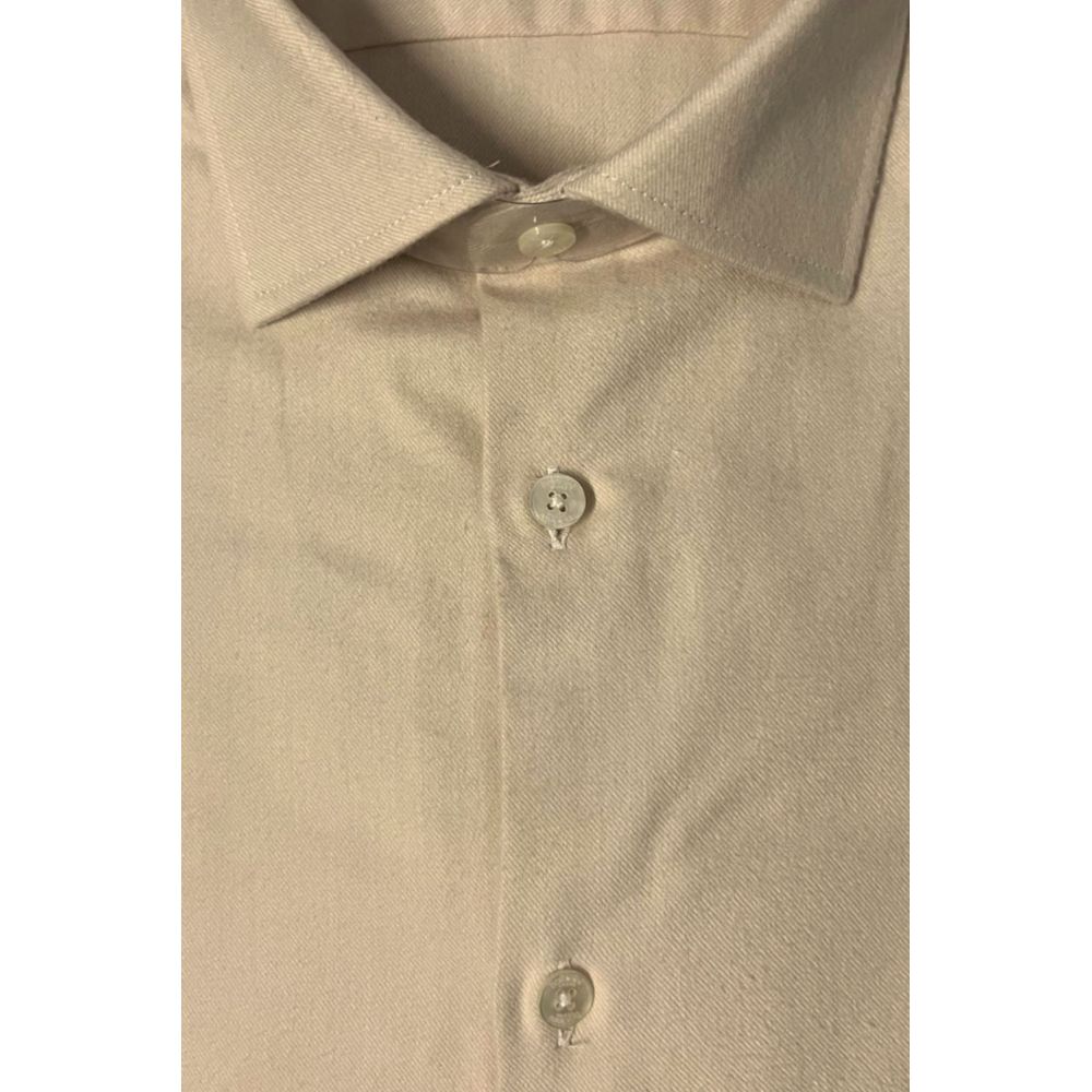 Baldinini Trend Beige Cotton Shirt