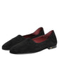 Dolce & Gabbana Black Leather Suede Slip On Loafers Dress Shoes