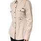 Dolce & Gabbana Beige Collared Long Sleeve Cotton Shirt Top