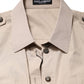 Dolce & Gabbana Beige Collared Long Sleeve Cotton Shirt Top
