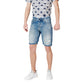 Antony Morato Blue Cotton Bermuda Shorts Mens Shorts