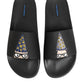 Dolce & Gabbana Black Leather Slides Sandals Beachwear Shoes