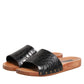 Dolce & Gabbana Black Brown Leather Slides Sandals Shoes