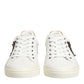 Dolce & Gabbana White Heart Embellished Sneakers Shoes