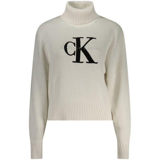 Calvin Klein White Cotton Sweater