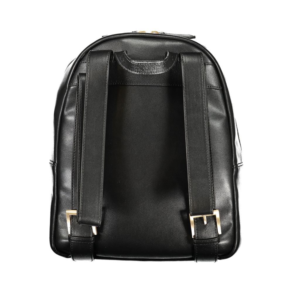 Mario Valentino Black Polyethylene Backpack Womens Backpack
