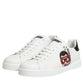 Dolce & Gabbana White Leather #DGFAMILY Men Sneakers Shoes