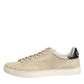 Dolce & Gabbana Beige London Low Top Leather Sneakers Shoes