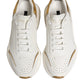 Dolce & Gabbana White Gold Daymaster Low Top Sneakers  Shoes