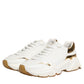 Dolce & Gabbana White Gold Daymaster Low Top Sneakers  Shoes