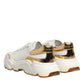 Dolce & Gabbana White Gold Daymaster Low Top Sneakers  Shoes